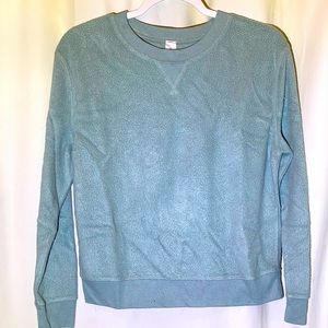 Blue Fuzzy Sweatshirt